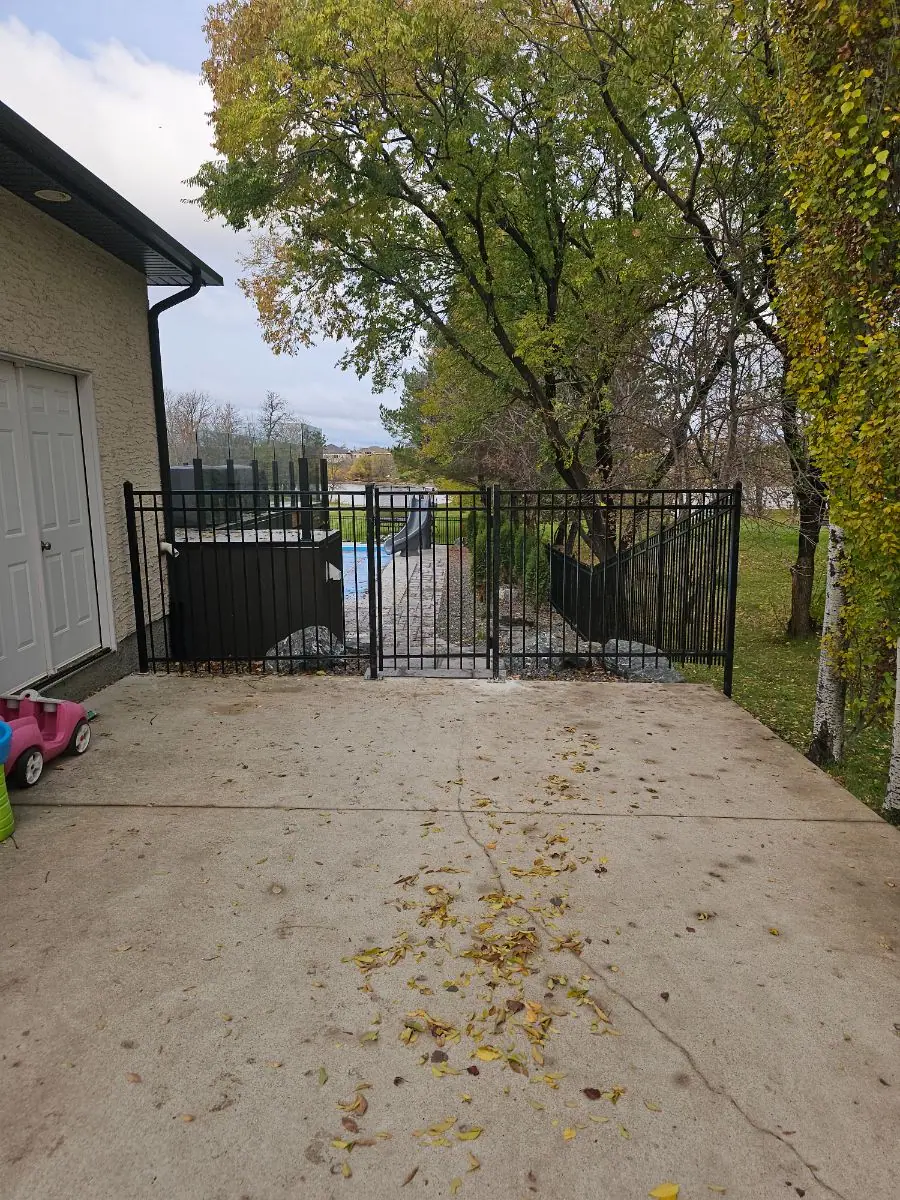 Ornamental driveway gate