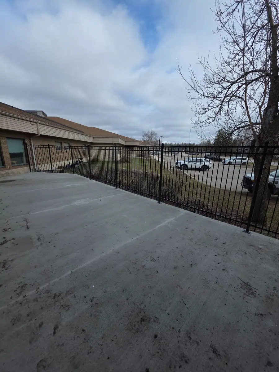 Ornamental fence patio enclosure